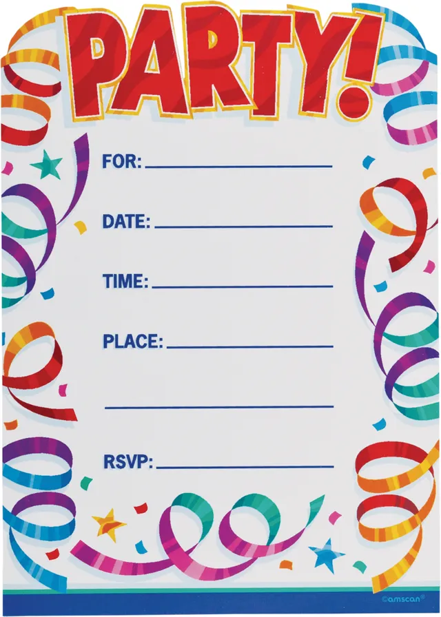 Super Mario Birthday Party Postcard Invitations, 8-pk