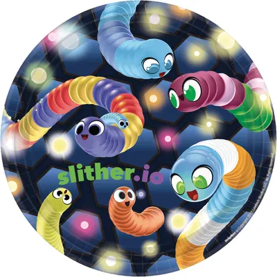 Slither.io Hanging Swirl Birthday Party Decorations, 8-pc