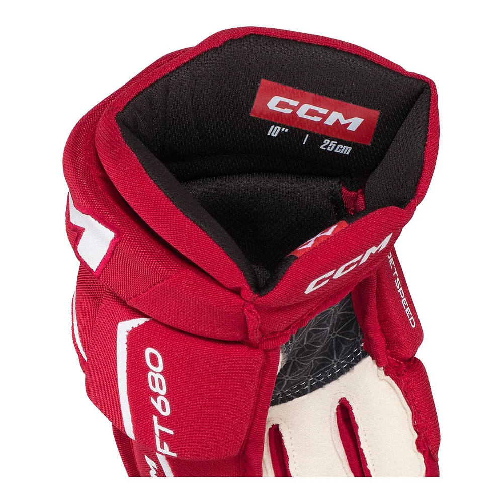 CCM JetSpeed 680 Junior Hockey Gloves