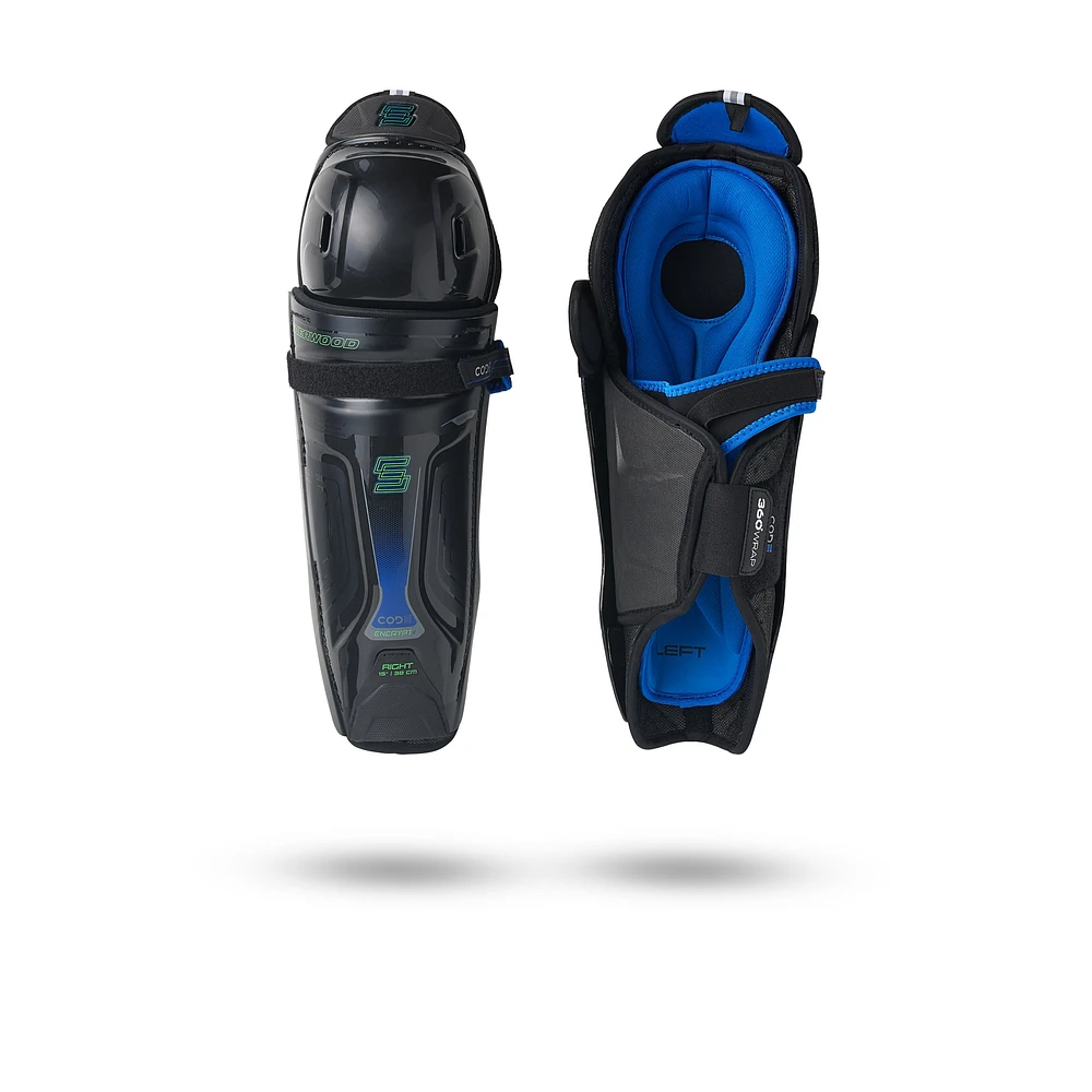 Sherwood Code Encrypt 2 Junior Shin Guards