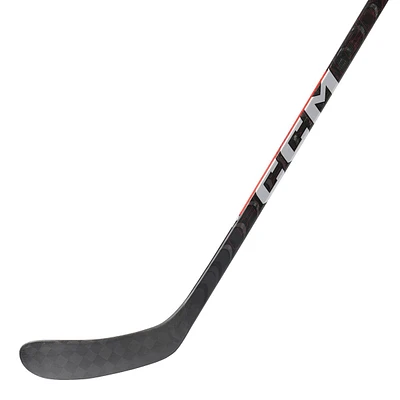 CCM Jetspeed FT5 Grip Senior Hockey Stick, Carbon Fiber, Hybrid Kick