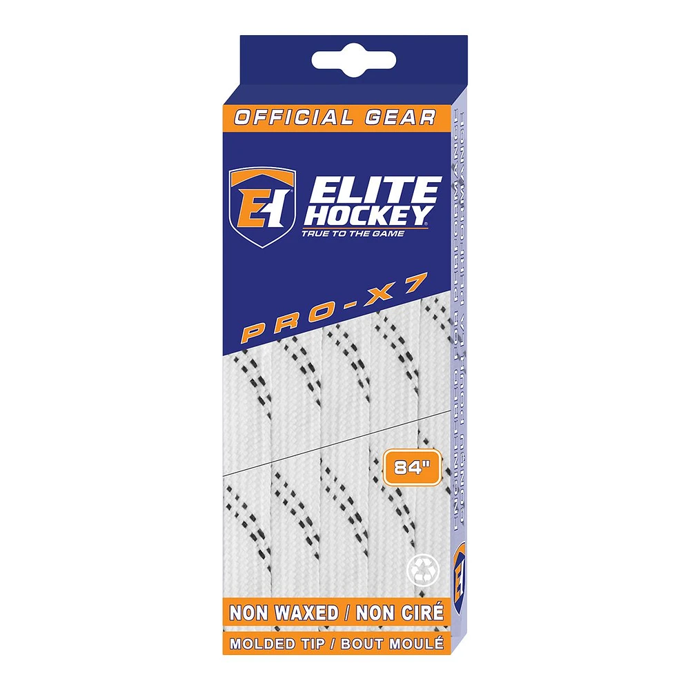 Elite Pro X7 White/Black Wide Laces