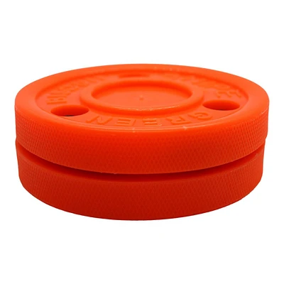 Green Biscuit Snipe Hockey Puck