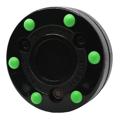 Green Biscuit Hockey Roller Puck