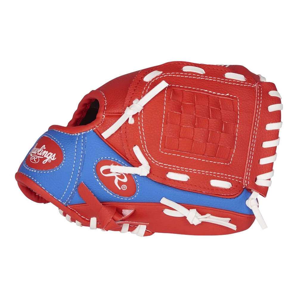 Rawlings Kids Players Series 9" Baseball/Softball Glove, Right-hand Catch, With Ball