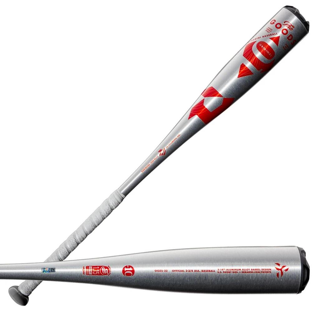 DeMarini The Goods One Piece (-10) 2 3/4 Inch USSSA Baseball Bat