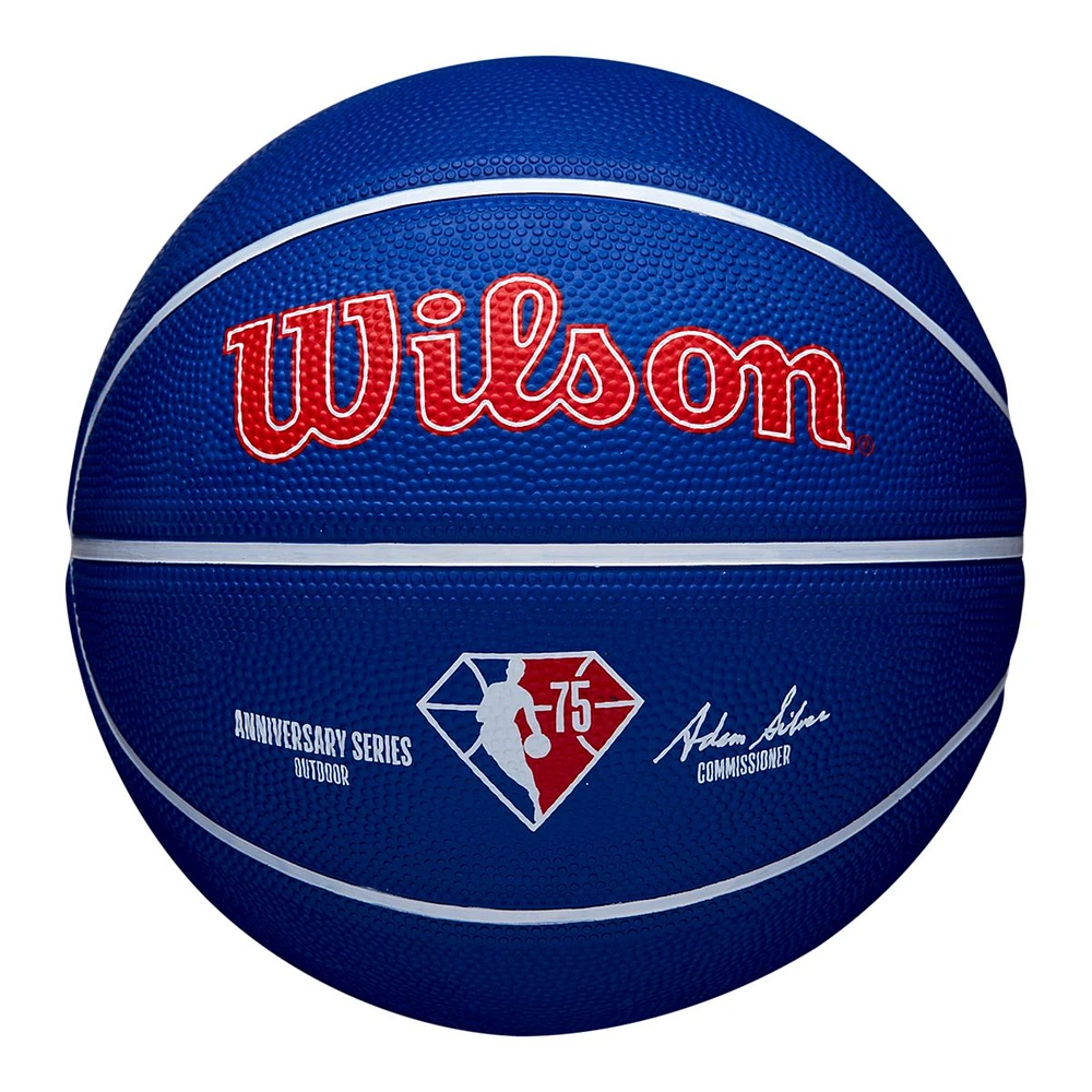 Wilson NBA 75th DRV Mini Basketball, Size 3, Outdoor