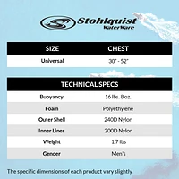 Stohlquist Spectrum Men's PFD Life Jacket