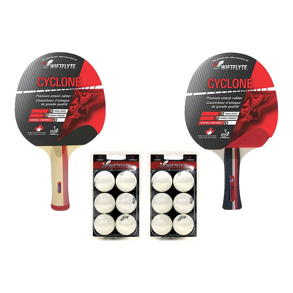 Swiftflyte Cyclone Table Tennis Racket Set