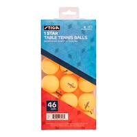 Escalade Stiga 1-Star Table Tennis Balls - 46 Pack