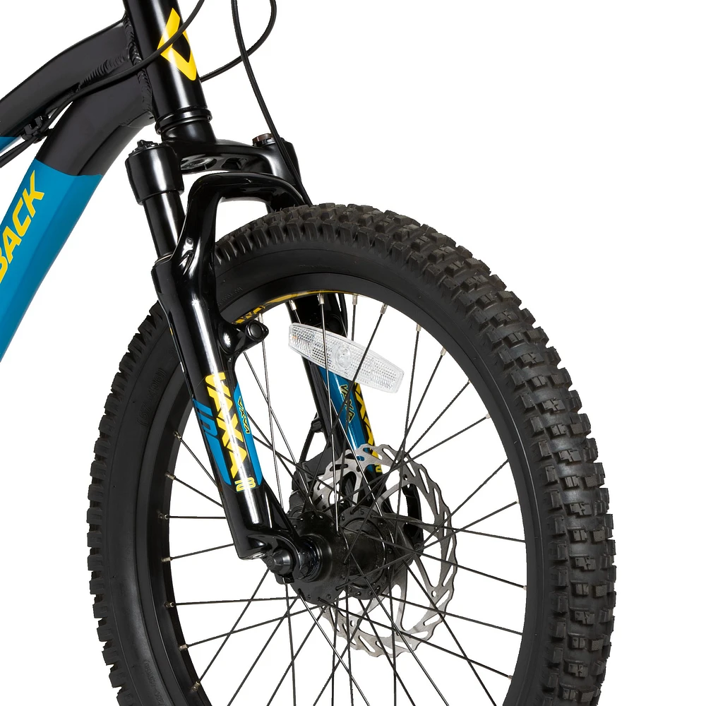 Diamondback Kids' Snake 20" Mountain Bike, 7 Speed, Aluminum Frame, Mechanical Disc Brakes