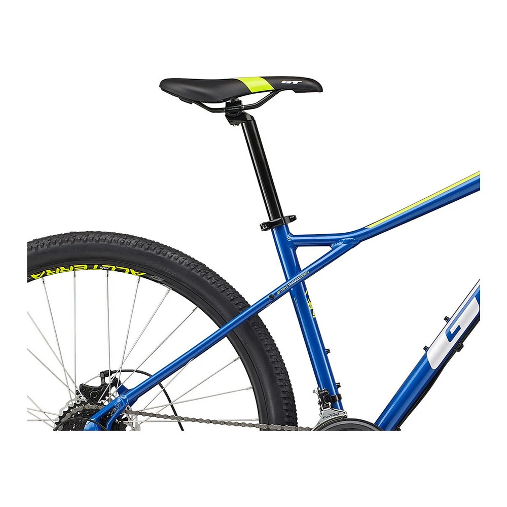 GT Agressor Sport 27.5" Mountain Bike, 21 Speed, Aluminum Frame, Mechanical Disc Brakes, Hardtail