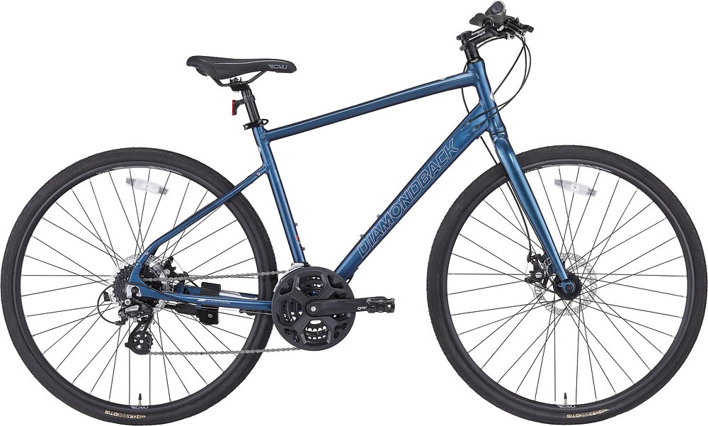 Diamondback Lachine 2 700c Hybrid Bike, 24 Speed, Aluminum, Mechanical Disc Brakes, Hardtail