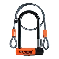 Kryptonite Kryptolok Mini 7 U-Lock with 4' Cable, Bike Security