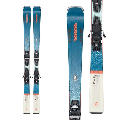 K2 Disruption 78C Alliance Women's Skis 2023 & Marker ER3 10 Quikclik Bindings