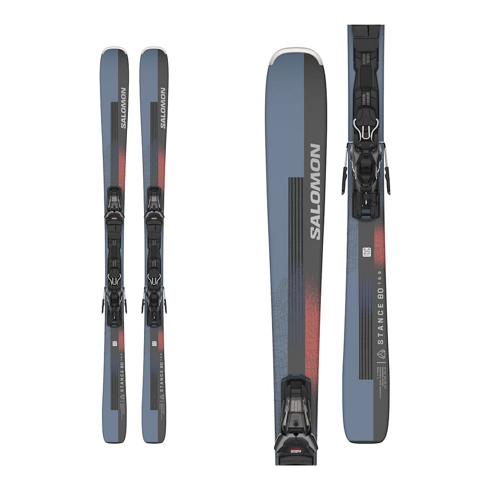 Salomon Men's Stance 80 Skis 2024 with M11 GW Bindings