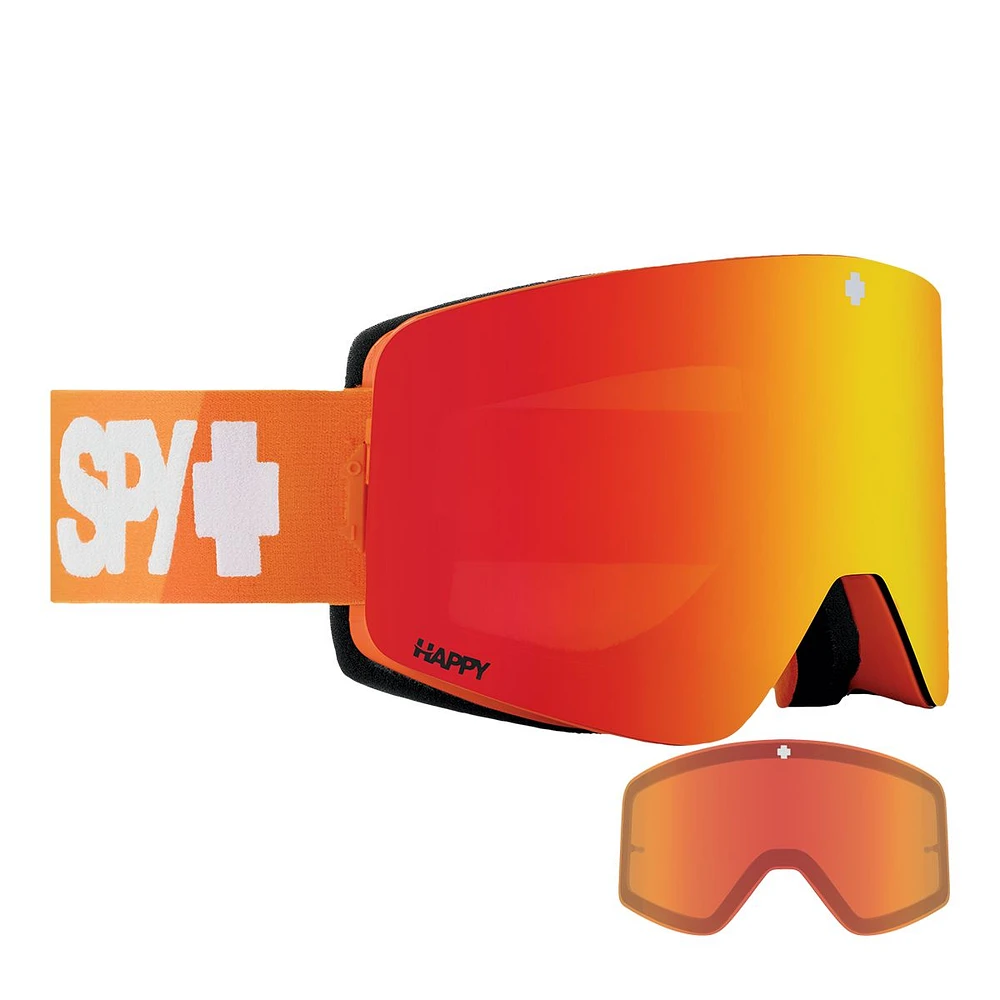 Spy Marauder Beyond Control Ski & Snowboard Goggles 2021/22 Bronze with Red Spectra Mirror Lens + Bonus lens