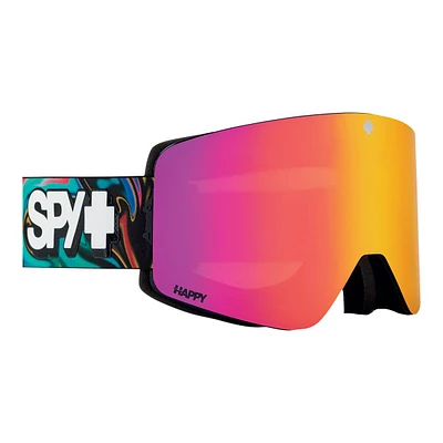 Spy Marauder Psychadelic Ski & Snowboard Goggles 2021/22 Bronze with Pink Spectra Mirror Lens + Bonus lens