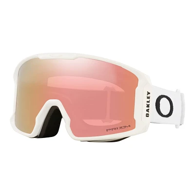 Oakley Line Miner™ Women's Ski & Snowboard Goggles 2023 White with Prism Rose Gold Lens