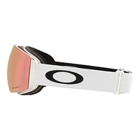 Oakley Flight Deck Ski & Snowboard Goggles 2023 White with Prizm Rose Gold Lens