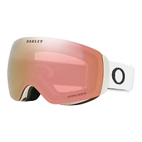 Oakley Flight Deck Ski & Snowboard Goggles 2023 White with Prizm Rose Gold Lens