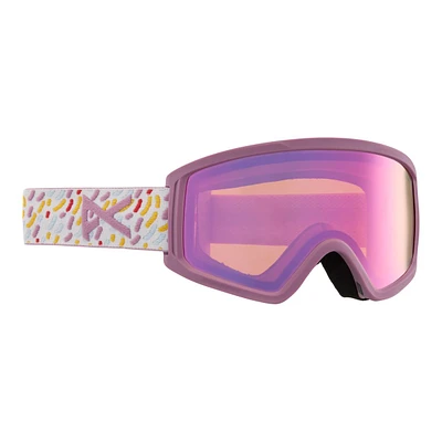 Anon Tracker 2.0 Junior Ski & Snowboard Goggles 2023 Sprinkle Pink with lens