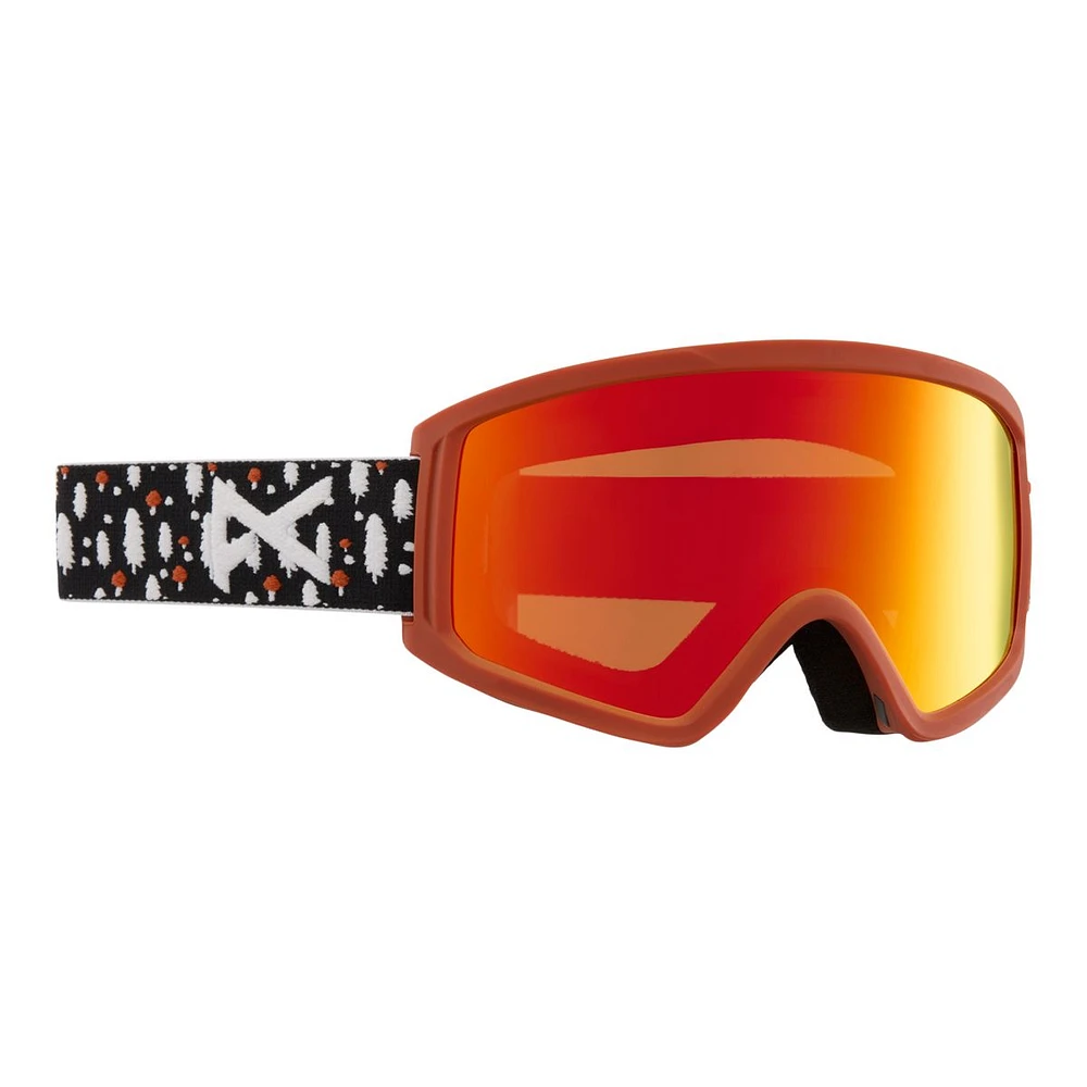 Anon Tracker 2.0 Junior Ski & Snowboard Goggles 2023 Trees Red with Lens