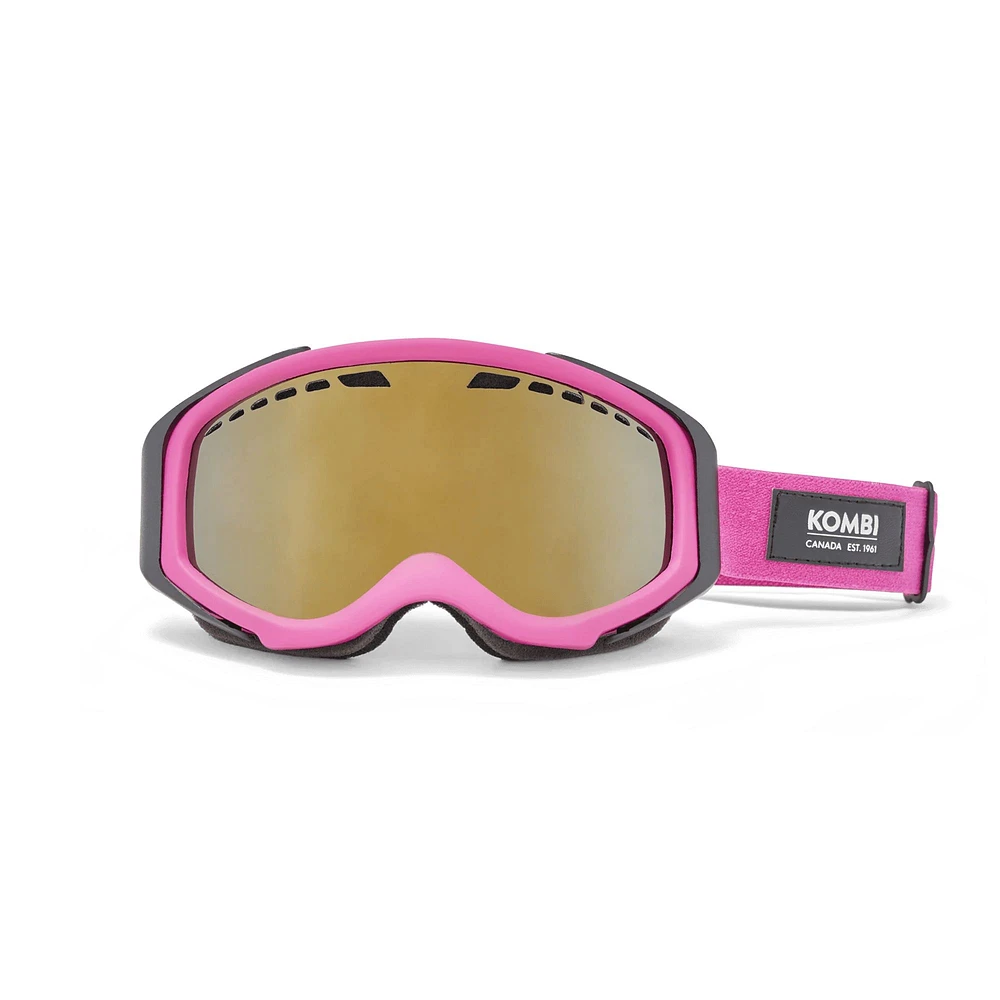 Kombi Fastlane Junior Ski & Snowboard Goggles 2024 Black