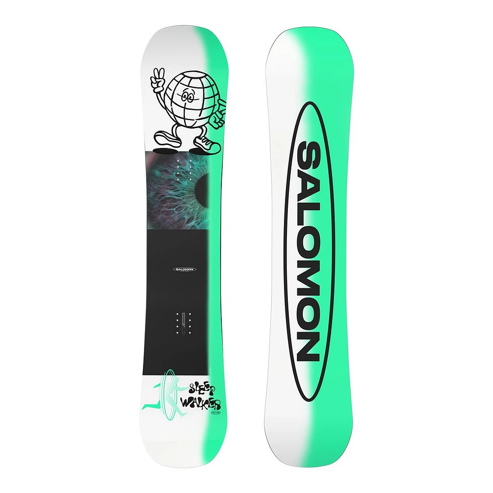 Salomon Kids' Sleepwalker Grom 2023 Beginner Snowboard, Freestyle, Twin