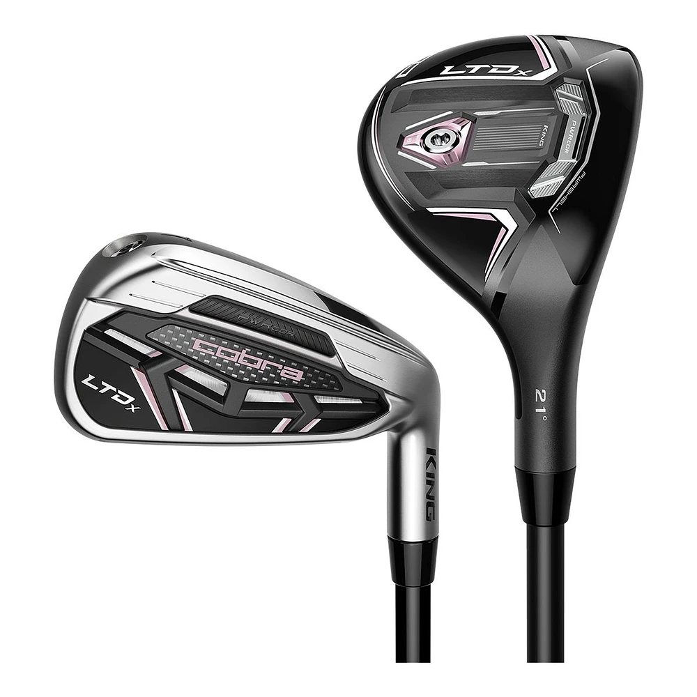 Cobra Women's King LTDx Combo Golf Combo Set, Graphite Shafts