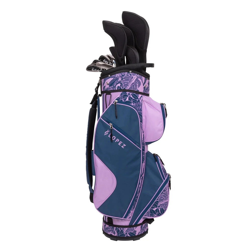 Nancy Lopez Ashley Women's 18-Piece Cart Bag Package Set