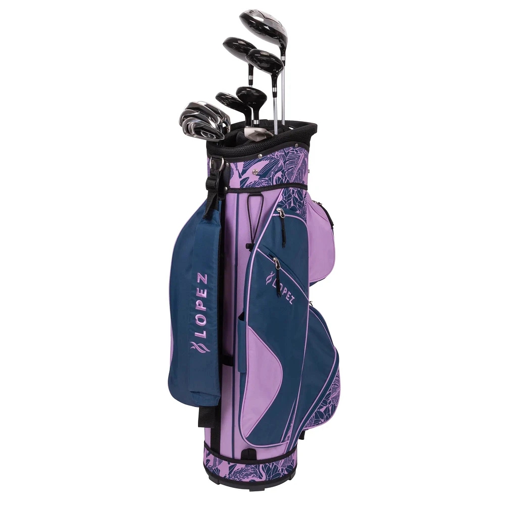 Nancy Lopez Ashley Women's 18-Piece Cart Bag Package Set