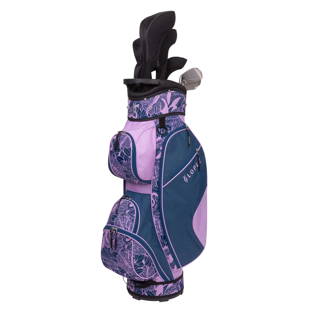 Nancy Lopez Ashley Women's 18-Piece Cart Bag Package Set