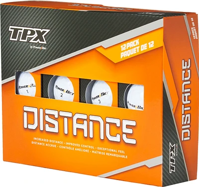 Powerbilt Distance Golf Balls, 12 Pack