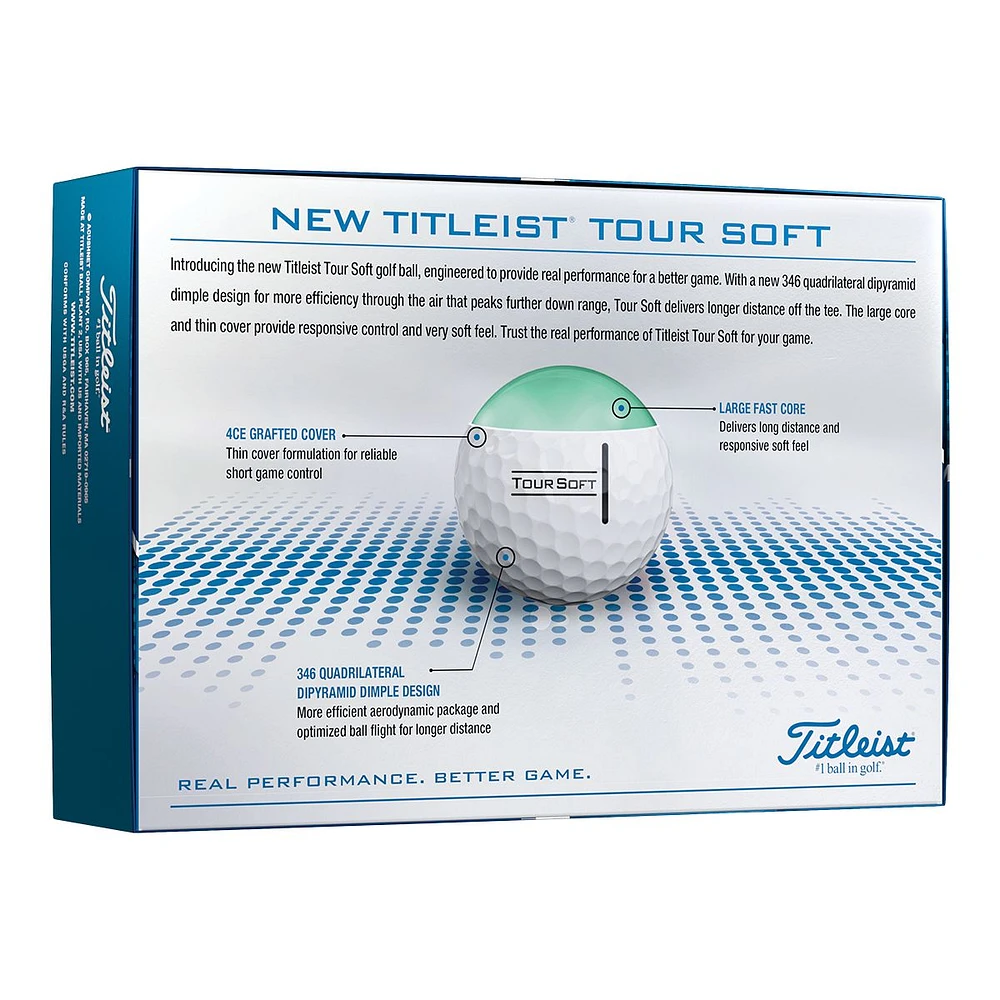 Titleist Tour Soft Prior Gen White Golf Balls - 12 Pack