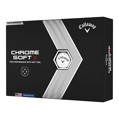 Callaway Chrome Soft X Golf Balls, 12 Pack