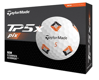 TaylorMade TP5X Pix 3.0 Senior Golf Balls - 12 Pack