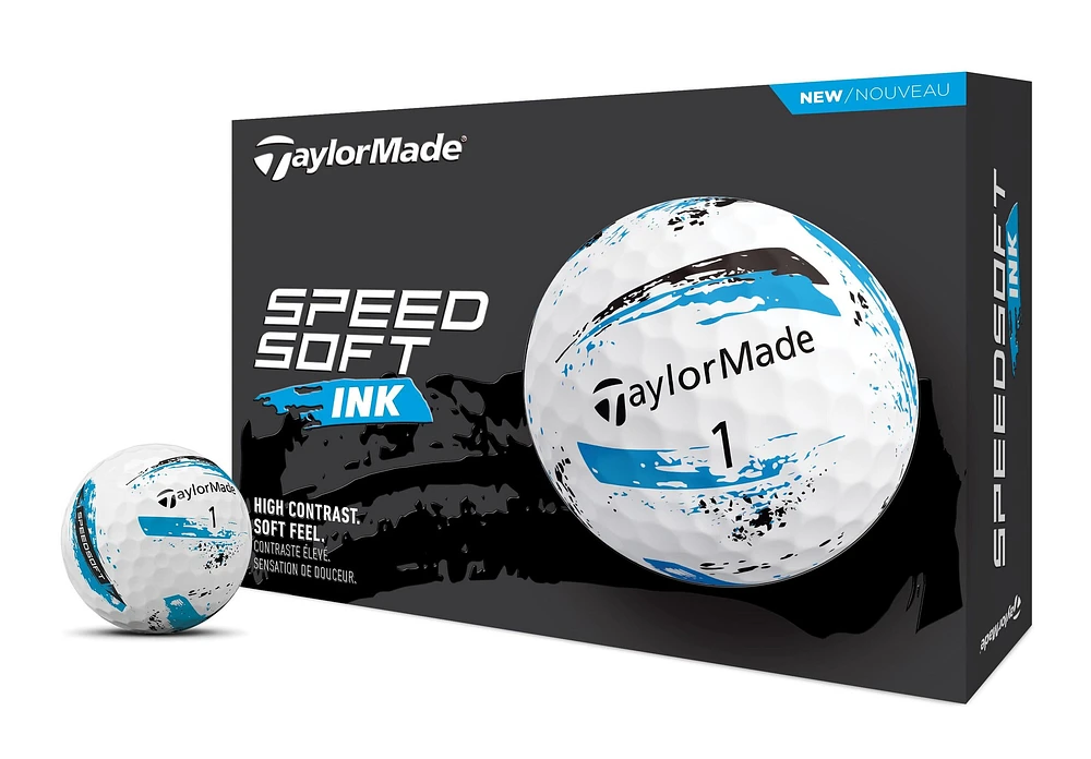 TaylorMade Speedsoft Ink Golf Balls, 12 Pack