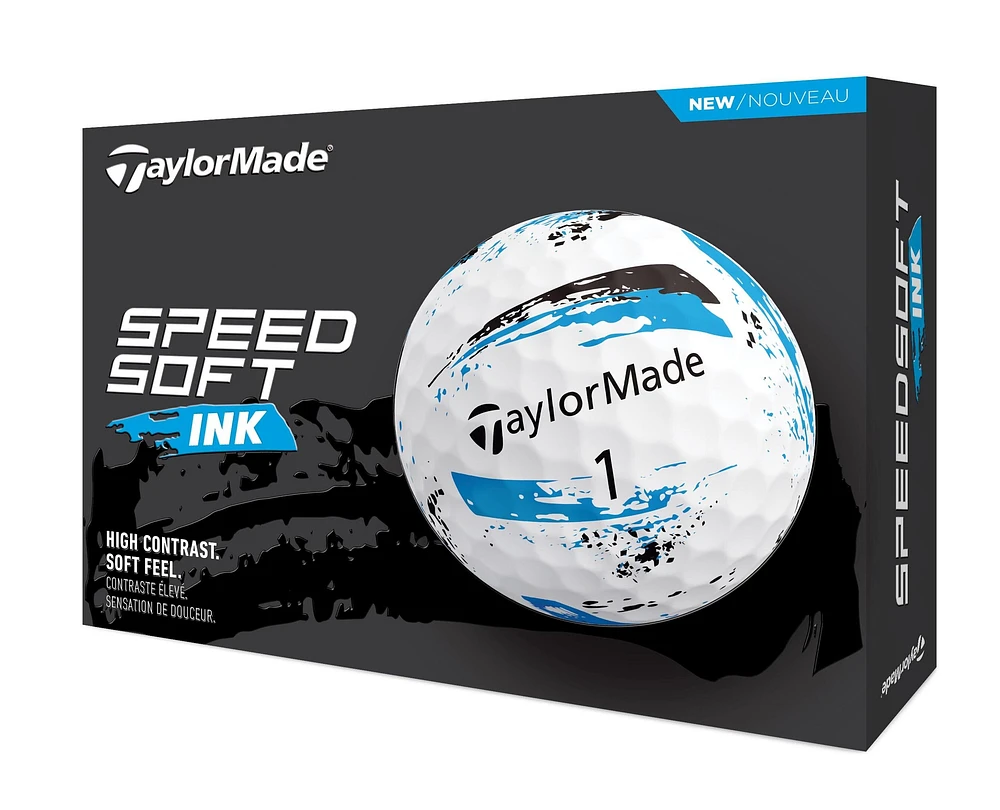 TaylorMade Speedsoft Ink Golf Balls, 12 Pack