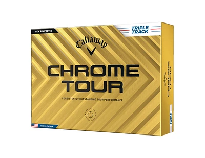 Callaway Men's Chrome Tour Triple Track Golf Balls - 12 Pack