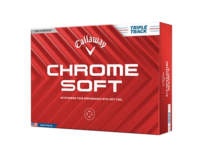 Callaway Men's Chrome Soft Triple Track Golf Balls - 12 Pack