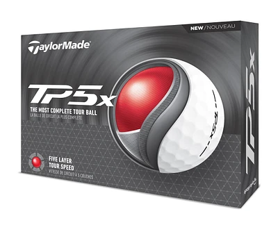 TaylorMade TP5X Golf Balls, 12 Pack