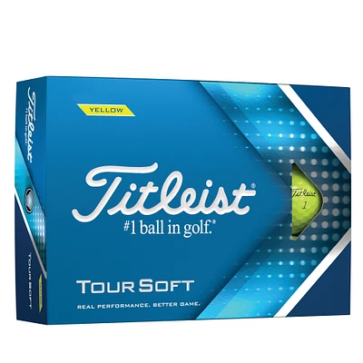 Titleist Tour Soft Prior Gen Golf Balls - Yellow