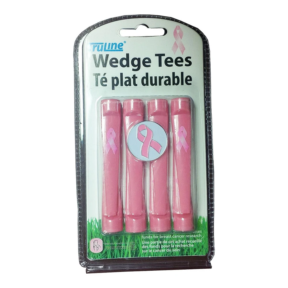 TruLine Wedge Tee 8 Pack - Pink Ribbon