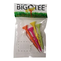 BIG TEE 3 1/4 Inch Oversized Plastic Golf Tee - 5 Pack