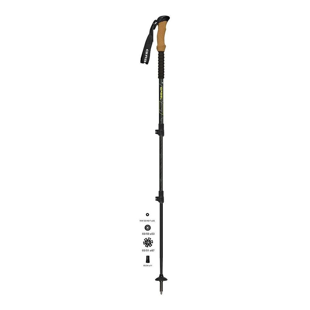 Gabel Carbon Alu-Tech Evo FL Trekking Poles