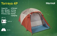 Marmot Torreya 4 Person Tent