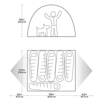 Big Agnes Spicer Peak 6 Freestanding Comfortable Spacious 6 Person Tent