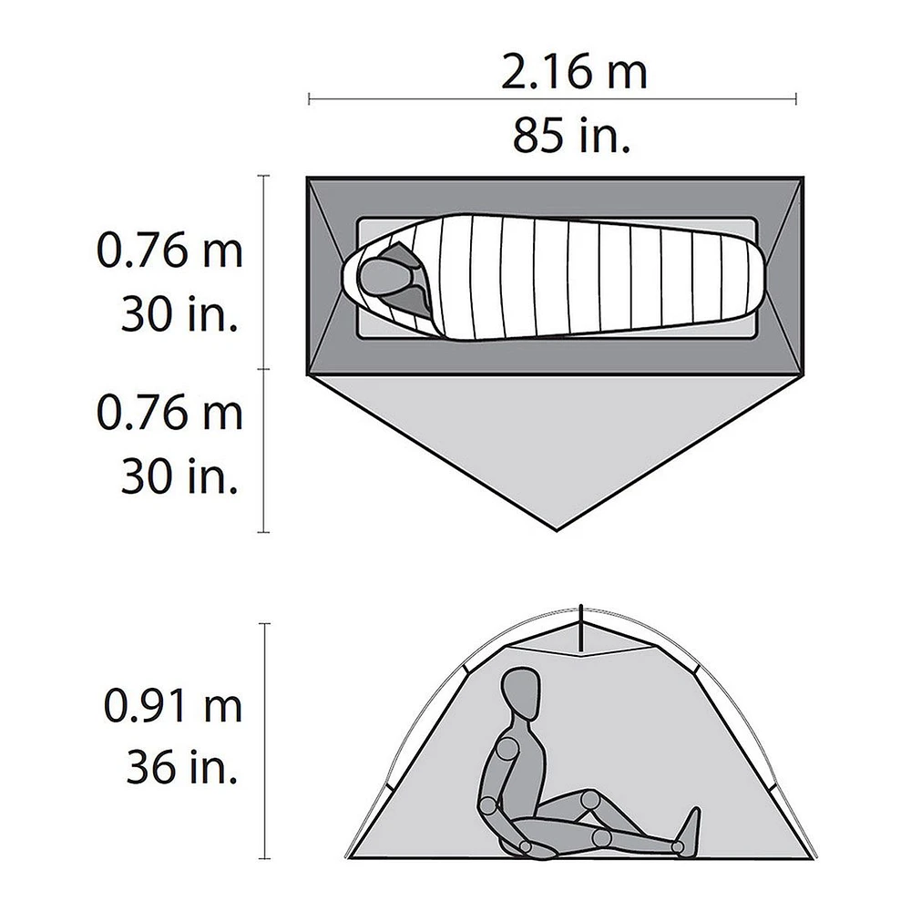 MSR Hubba Hubba Freestanding Lightweight 1 Person Tent