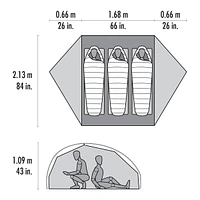 MSR Freelite Durable Ultralight 3 Person Tent